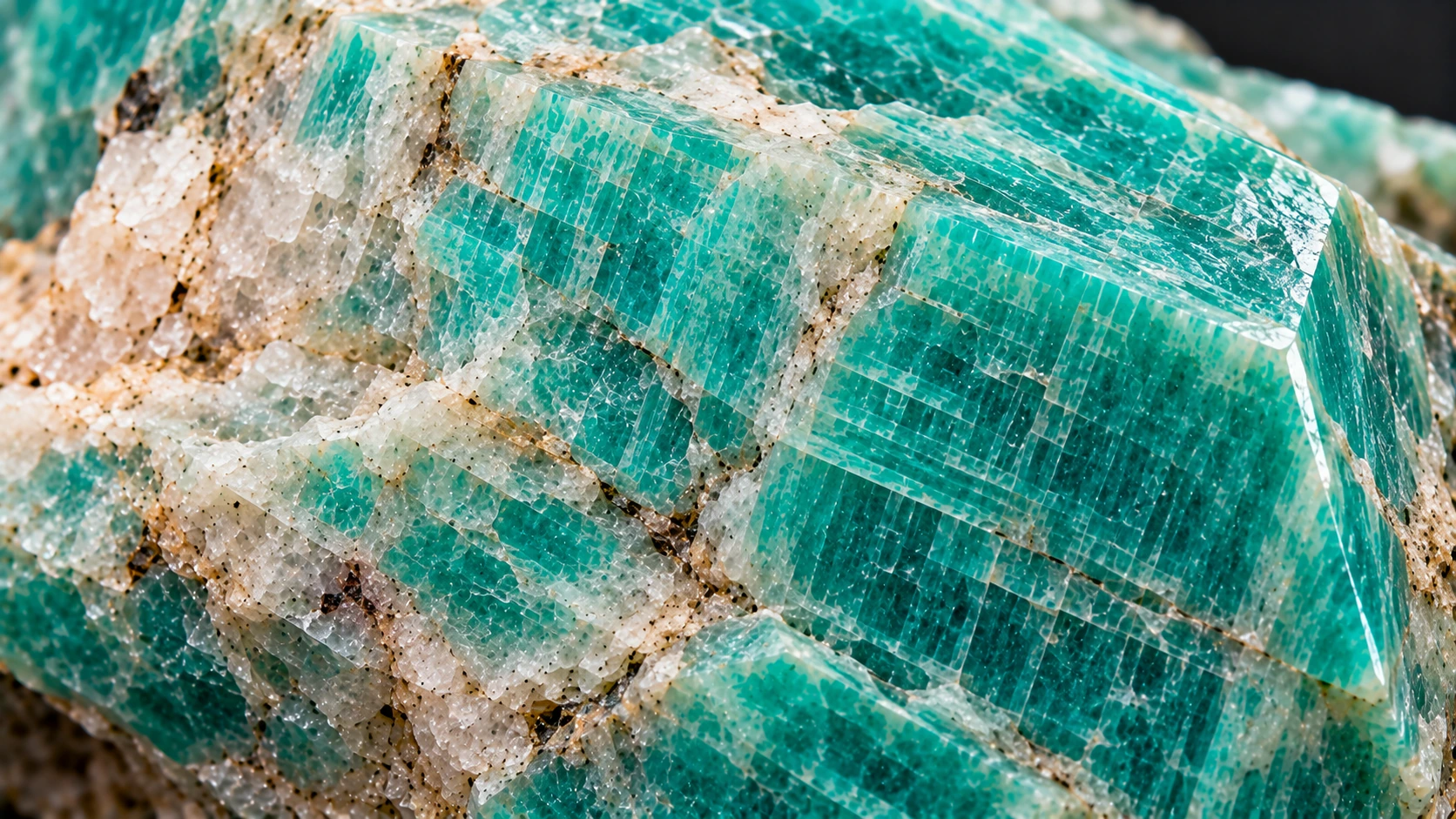 Textura natural de amazonita verde azulada
